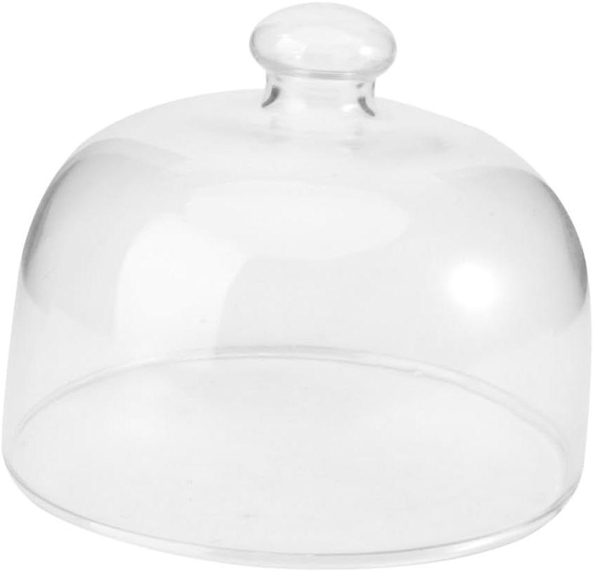 Glazen Cake Deksel - Voedselkoepel - Voedsel Beschermen - Loodvrij Glas - 484 Gram - Transparant