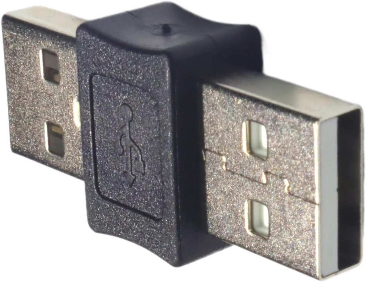 USB Adapter - Koppelstuk Omvormer - Apparaten Verbinden - Compact Ontwerp - 6 x 3 x 2 cm - Zwart