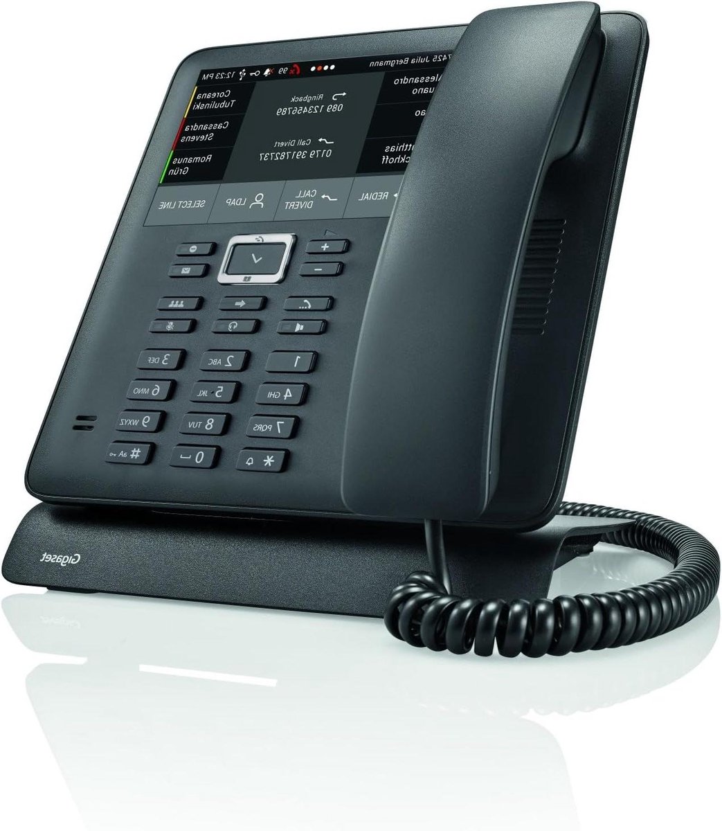 Bedraad Telefoon - VoIP Telefoon - Zakelijk Gebruik - Groot Kleuren Touchscreen - 1 Kilogram - Zwart
