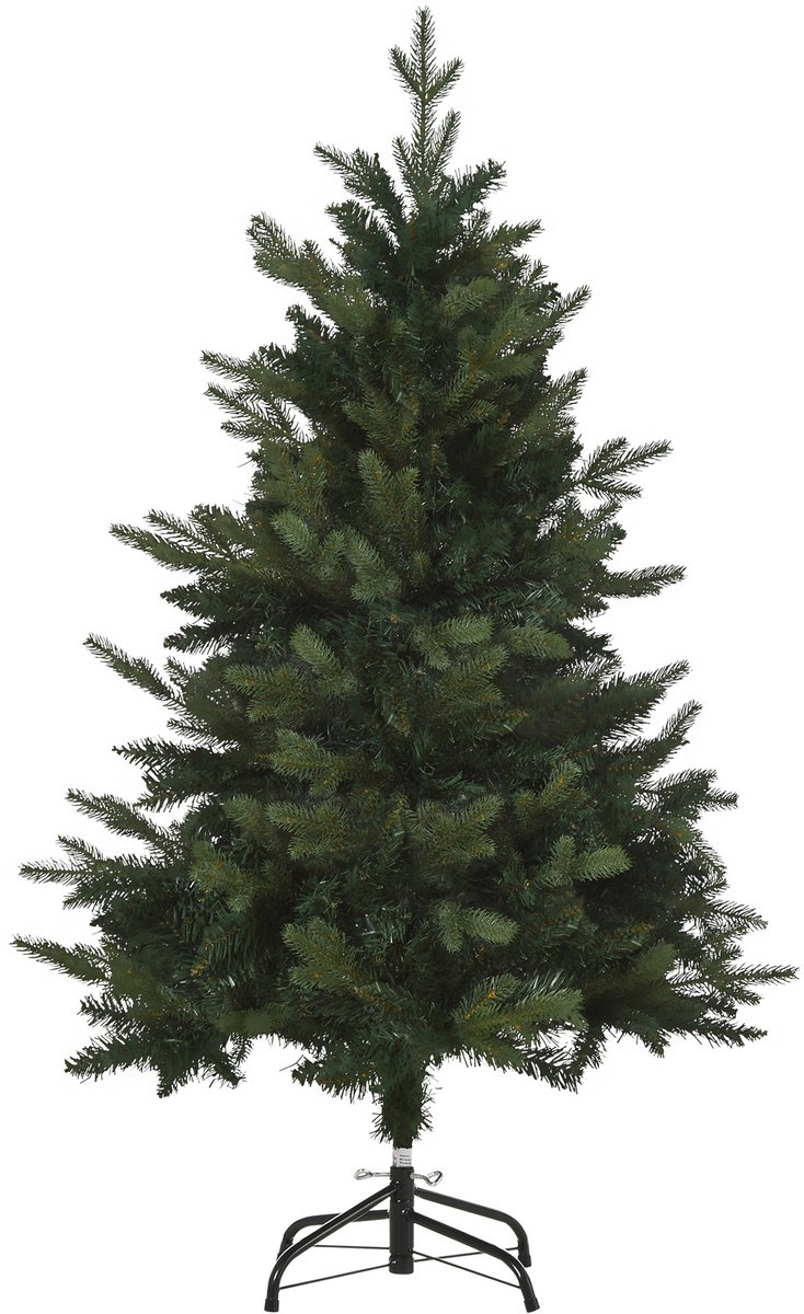 HOMCOM Kerstboom PVC, PE, Metaal Ø80 x 120H cm Groen