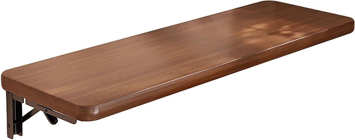 Klaptafel Hout - Zwevend Bureau - Ruimte Besparen - Inklapbaar Ontwerp - 40x30 cm - Houtkleur