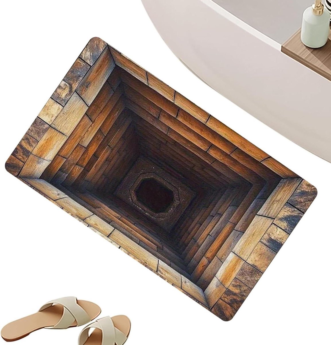 Illusie Tapijt - 3D Vloerkleed - Woondecoratie - Zacht Pluche - 40x60 cm - A