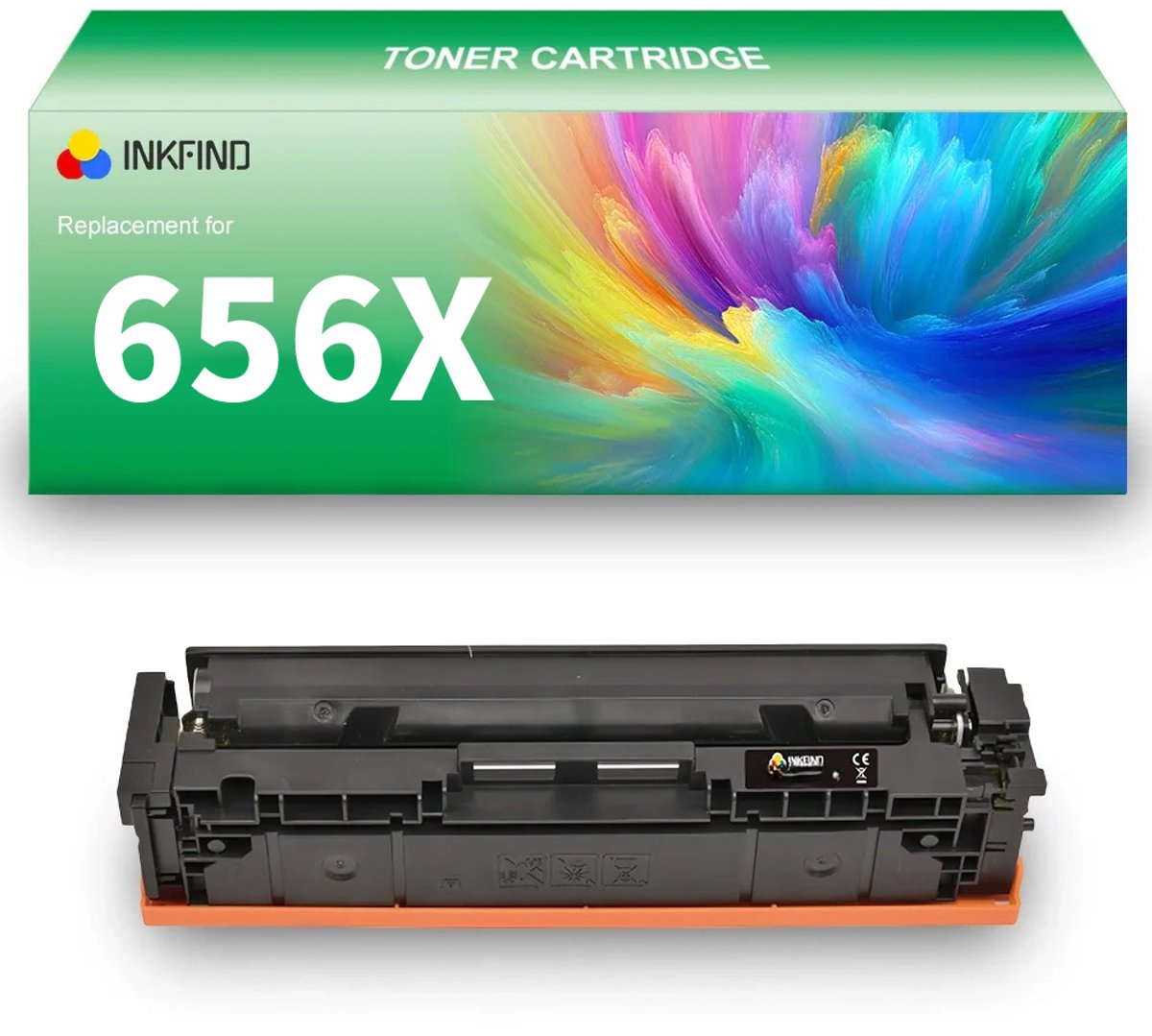INKFIND 656X (CF460X) Zwart tonercartridge compatibel met HP 656X (CF460X) Zwart toner cartridge - 1-pack Black
