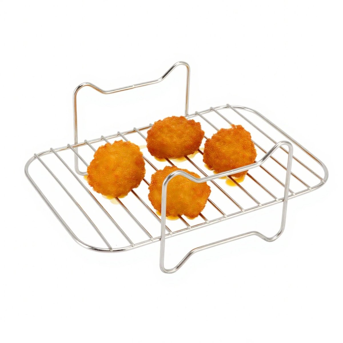 Dailygoods Dailygoody Friteuserek Luchtfriteuse Accessoires Roestvrij staal Multifunctioneel Koken Bakken en Grillen Geschikt voor Ninja Foodi DZ201