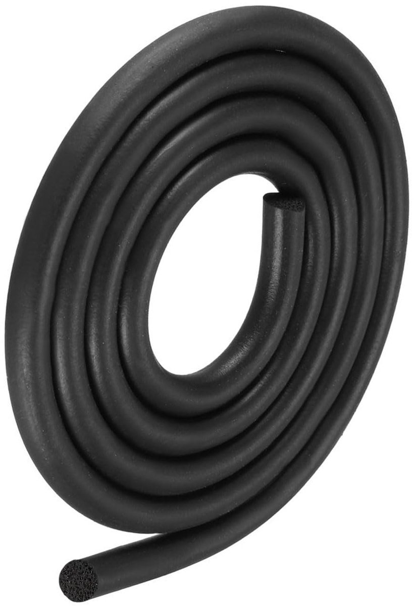 Dailygoods - Schuim Rubber Afdichtstrip 8 mm x 6 m voor Deuren en Machines