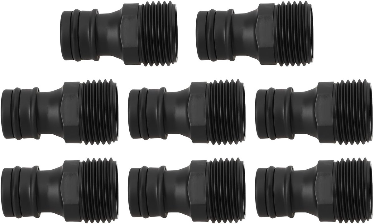 Dailygoods - Set van 8 Kraan Adapters voor Slangverbindingen