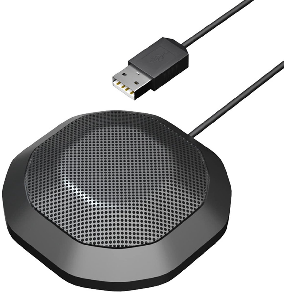 Dailygoods - Omnidirectionele Desktopmicrofoon met Hoge Gevoeligheid voor Pc en Laptop