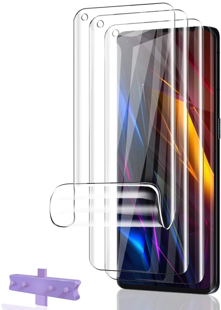 Dailygoods - Cosensi - Displaybeschermfolie voor OPPO Find X3 Pro, 3 Stuks