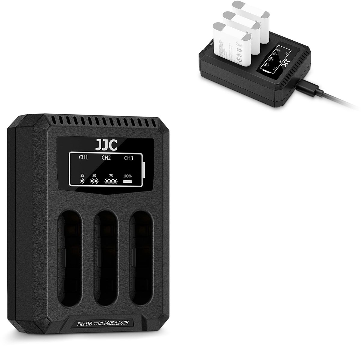 Dailygoods - USB Drievoudige Batterijlader voor Meerdere Camera's