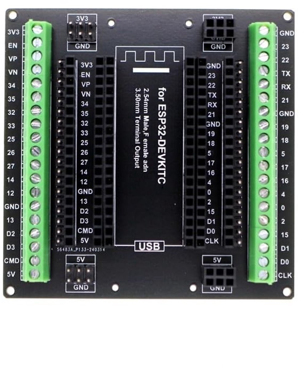 Dailygoods - ESP32 Module Schroef Schild met 38 Pins GPIO