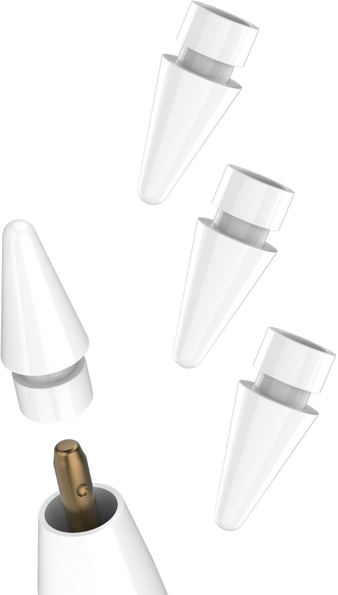 Dailygoods - Reservepunten voor Apple Pencil (4 Stuks) voor iPad