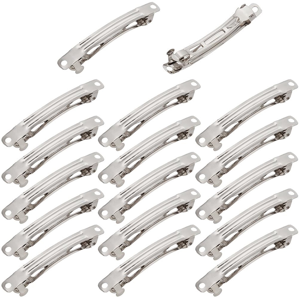 Dailygoods - 50 Stuks Zilveren Haarspeldjes voor DIY Crafting