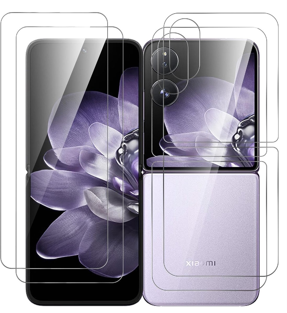 Dailygoods - 4 Stuks Displaybeschermfolies voor Xiaomi Mix Flip 2