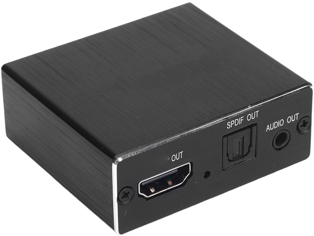 Dailygoods - HDMI Audio Splitter Converter met Optische en 3,5 mm Uitgang
