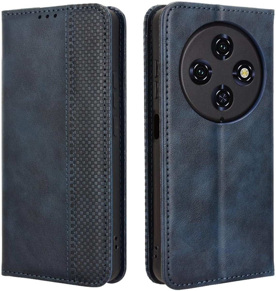 Dailygoods - Retro Style Hoesje voor Telefoon met Kaartslots en Kickstand