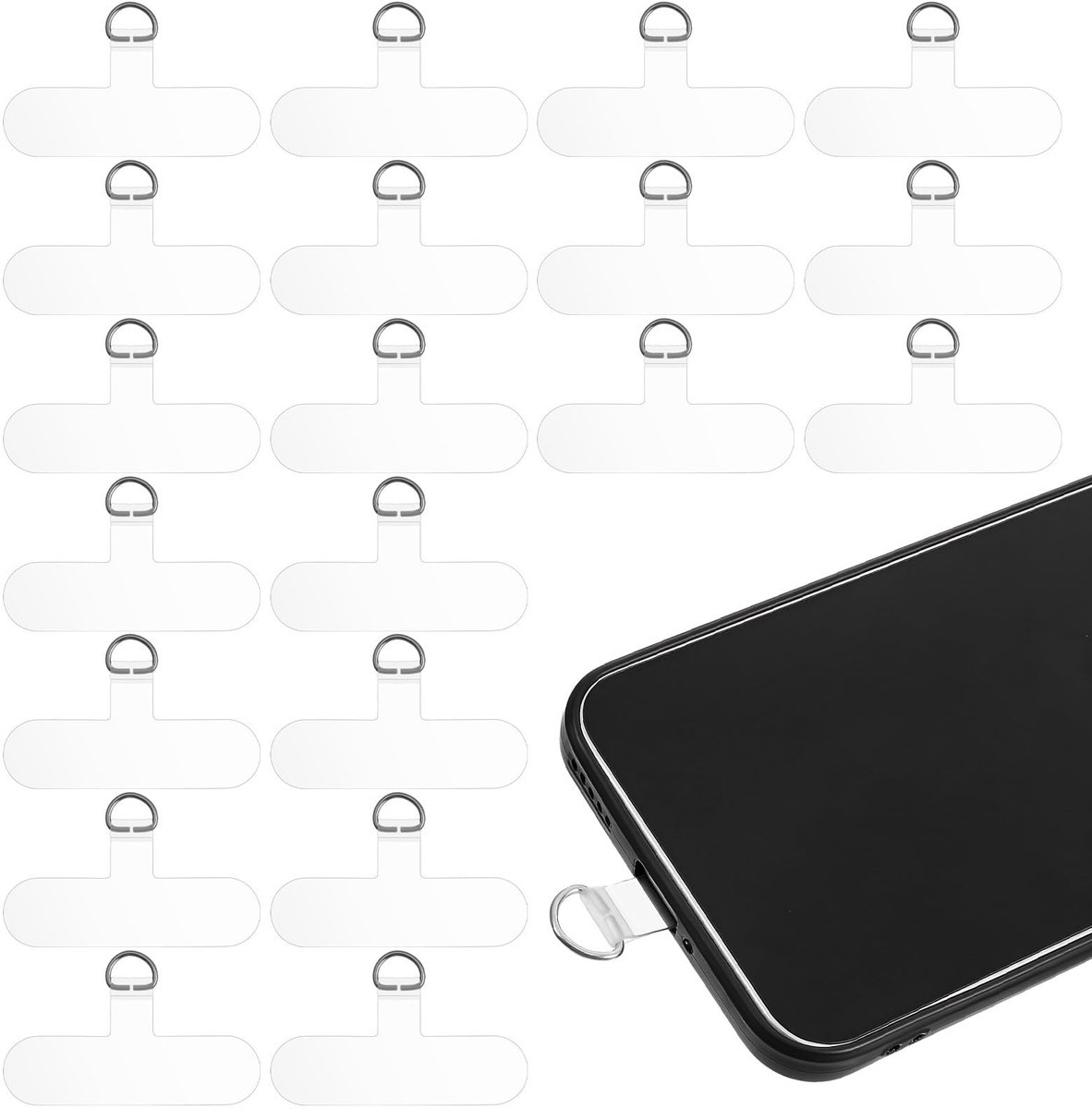 Dailygoods - Set van 20 Telefoonhoesjes met Universele Telefoonketting