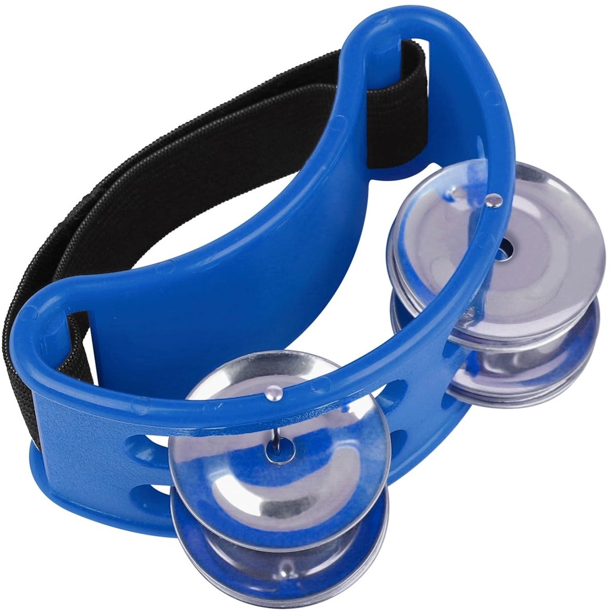 Dailygoods - Voet Tamboerijn met Roestvrijstalen Jingles en Elastische Band