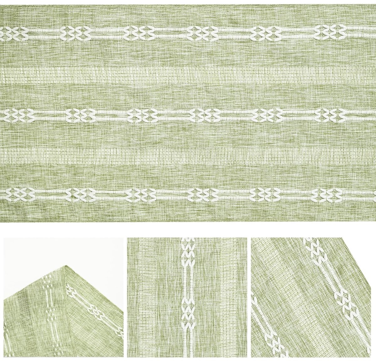 Dailygoods - Linnen Tafelloper in Rustiek Boho Design voor Eettafel Decoratie