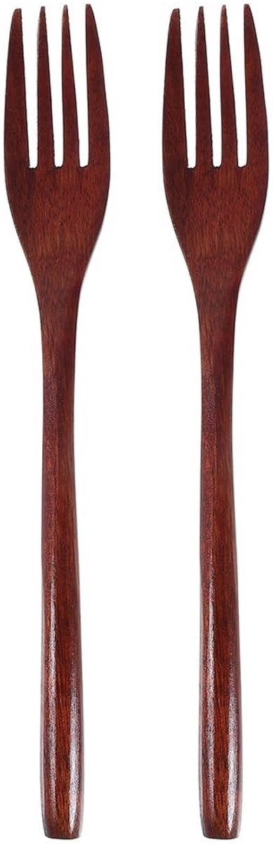 Dailygoods - 2 Stuks Houten Salade Bestek voor Serveren en Mengen