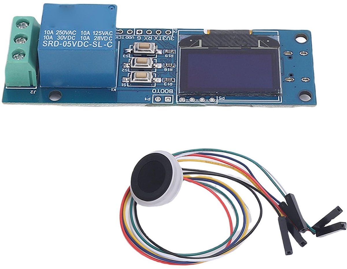 Dailygoods - Biometrische Fingerprint Relay Switch Module met OLED