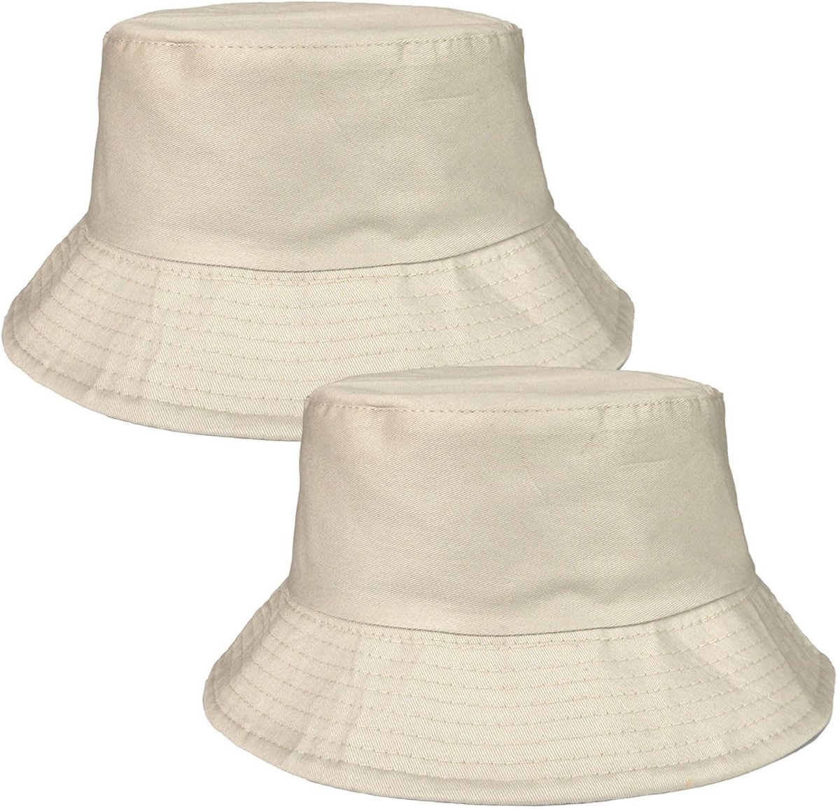 Dailygoods - Set van 2 Opvouwbare Emmerhoeden met UV-bescherming