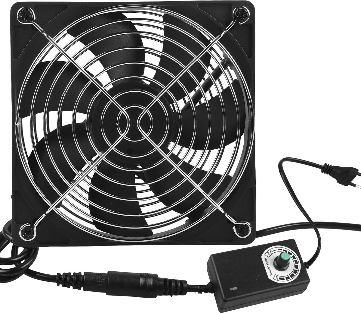 Dailygoods - Innovra - Dailygoods - 120 mm Behuizingsventilator met Snelheidsregeling