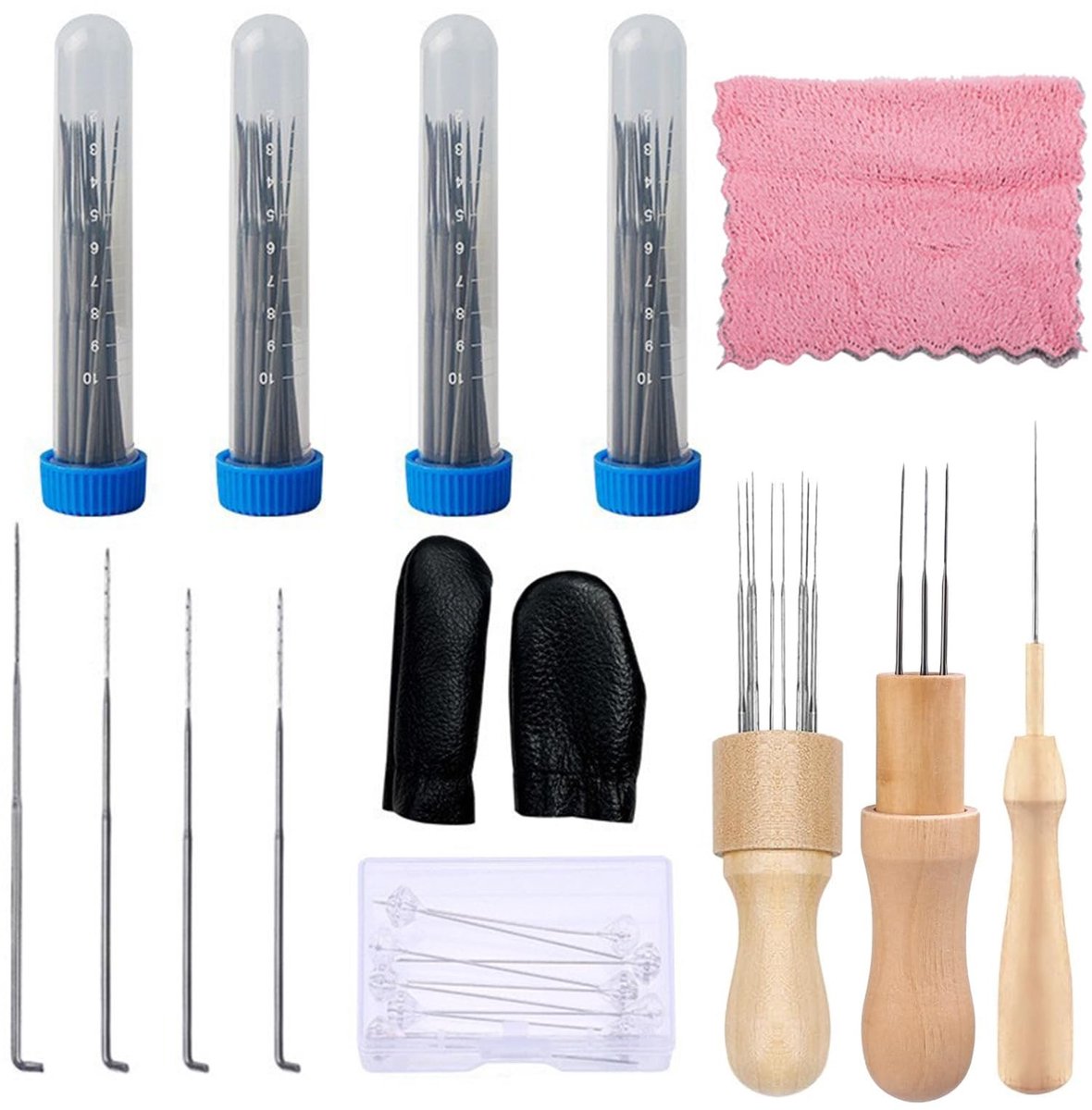 Dailygoods - Prikelnaaldenset met 99 Stuks voor Wolvilten