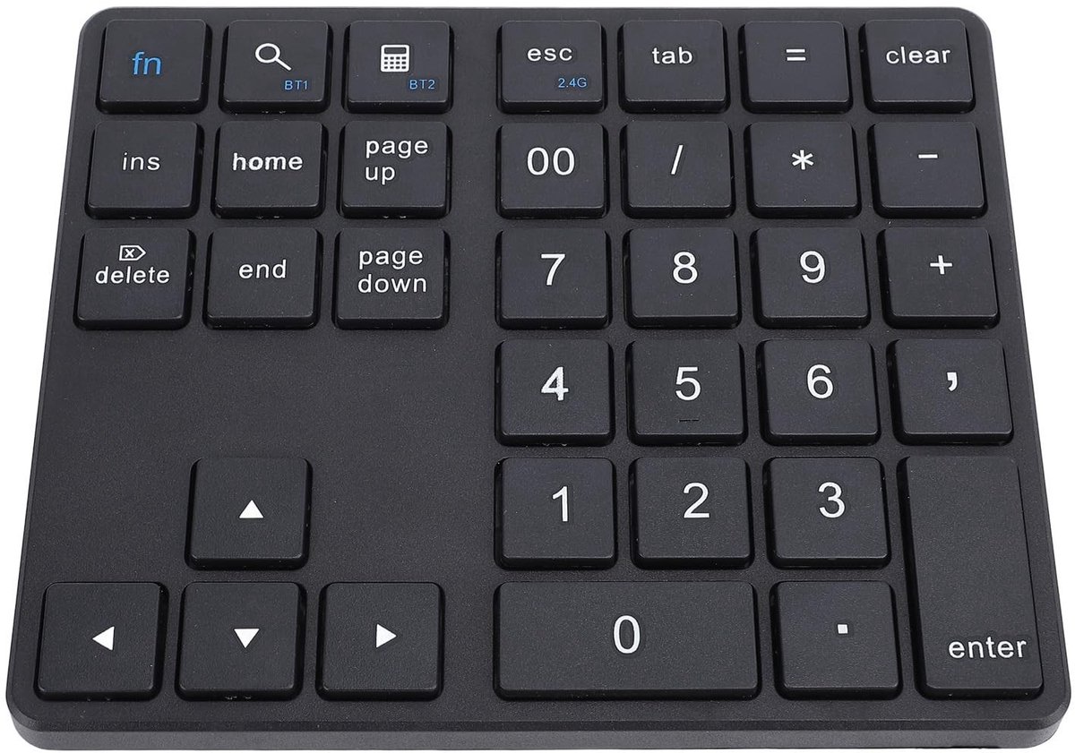 Dailygoods - Draadloos Numeriek Toetsenblok met 35 Toetsen, Oplaadbaar, Bluetooth 5.0