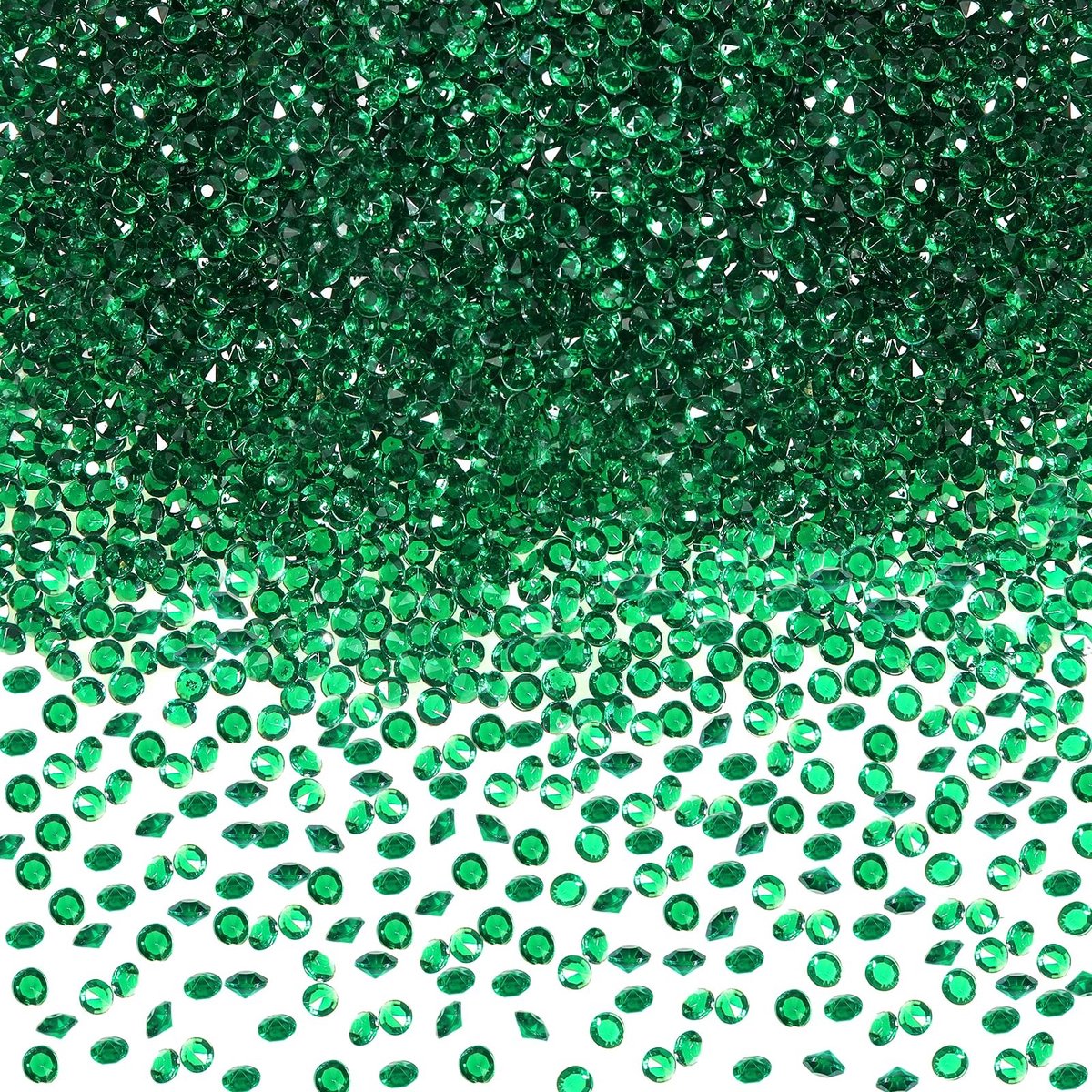 Dailygoods - 5000 Stuks Groene Acryl Kristallen Diamanten voor Tafeldecoratie
