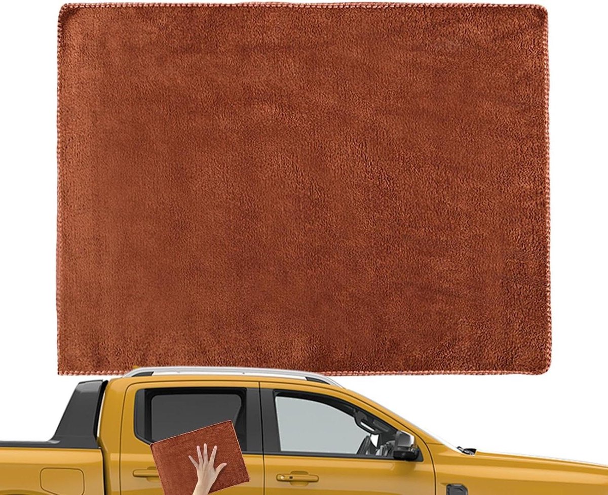 Microvezeldoeken - Autoreinigingsdoekjes - Auto Drogen - Zeer Absorberend - 30x60 cm - Koffie