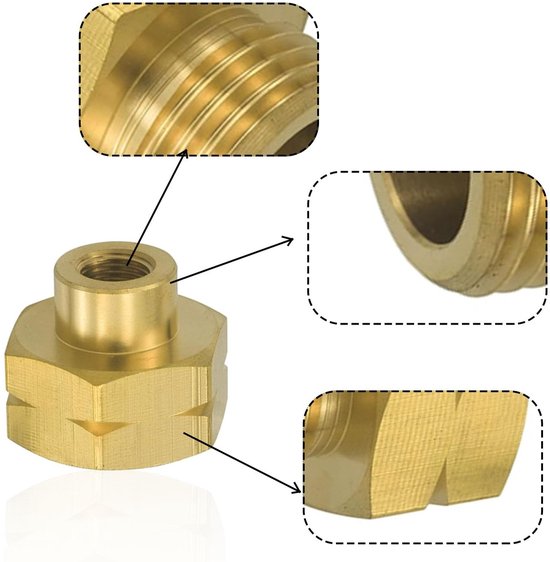 Innovra - Dailygoods - 4-delige Gasflessen Adapter Set voor Europa — afbeelding 5