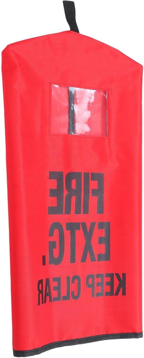 Brandblusser Beschermhoes - Veilige Opslaghoes - Buiten Gebruik - Vorstbestendig Materiaal - 58x32cm - Rood