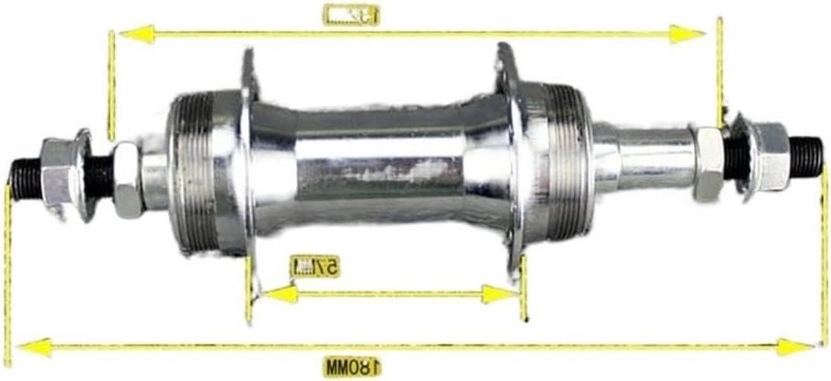 Fiets Snelspanner - Reserveonderdeel Fiets - Wiel Vervangen - Lichtgewicht Ontwerp - 180 mm Achter - Metaal