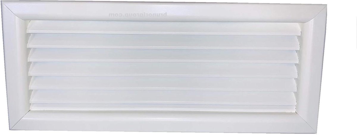 Ventilatierooster - Luchtverdeler - Luchtcirculatie - Vaste flap 45° - 500x400 mm - Wit