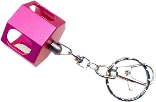 Krijthouder Poolkeu - Krijt Case - Biljart Spel - Stevige Behuizing - 3 x 8.7 cm - Roze — afbeelding 4