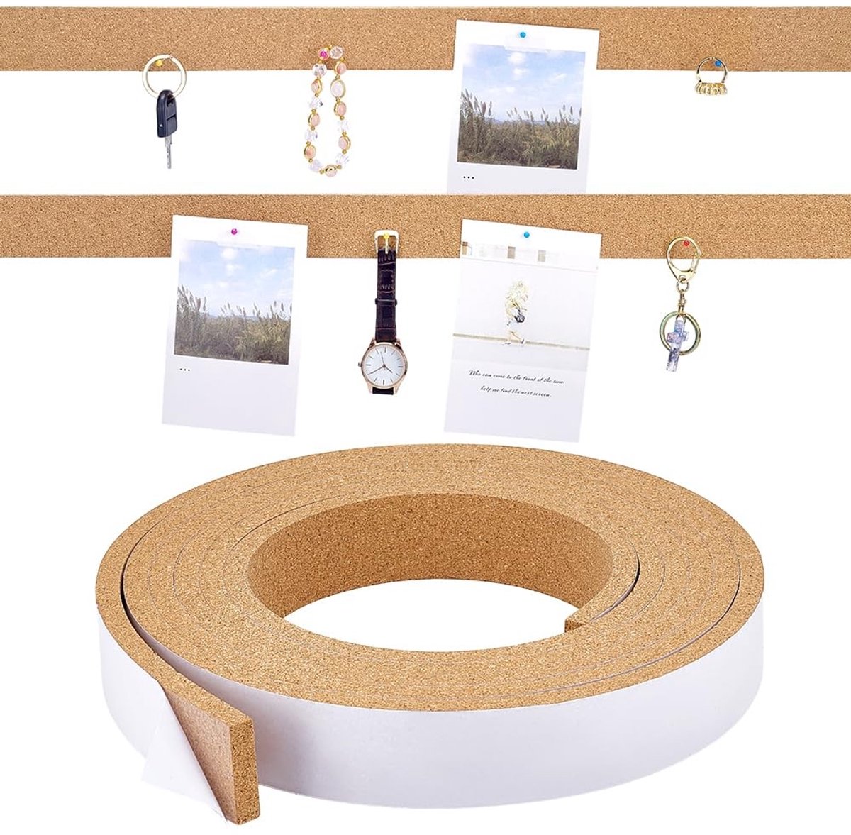 Dailygoods - Kurkstrips voor Notitiebord met Zelfklevende Achterkant