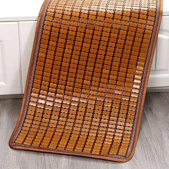 Bamboe Mat,Zomer Slaapmat Snel Koelende Slaapkussens Bamboe Matrashoes Mahjong Koelbed Topper Koellaken,Bamboe Zitkussen,Soepel en Ademend,voor Thuis Slaapkamer Slaapbank (80x180cm) — afbeelding 5