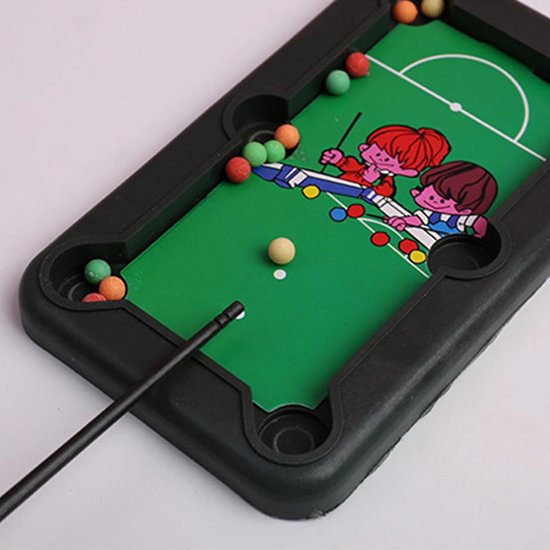 Pooltafelspel - Mini Biljartspel - Familie Vermaak - Draagbaar Ontwerp - 15 x 9 cm - Niet gespecificeerd — afbeelding 3