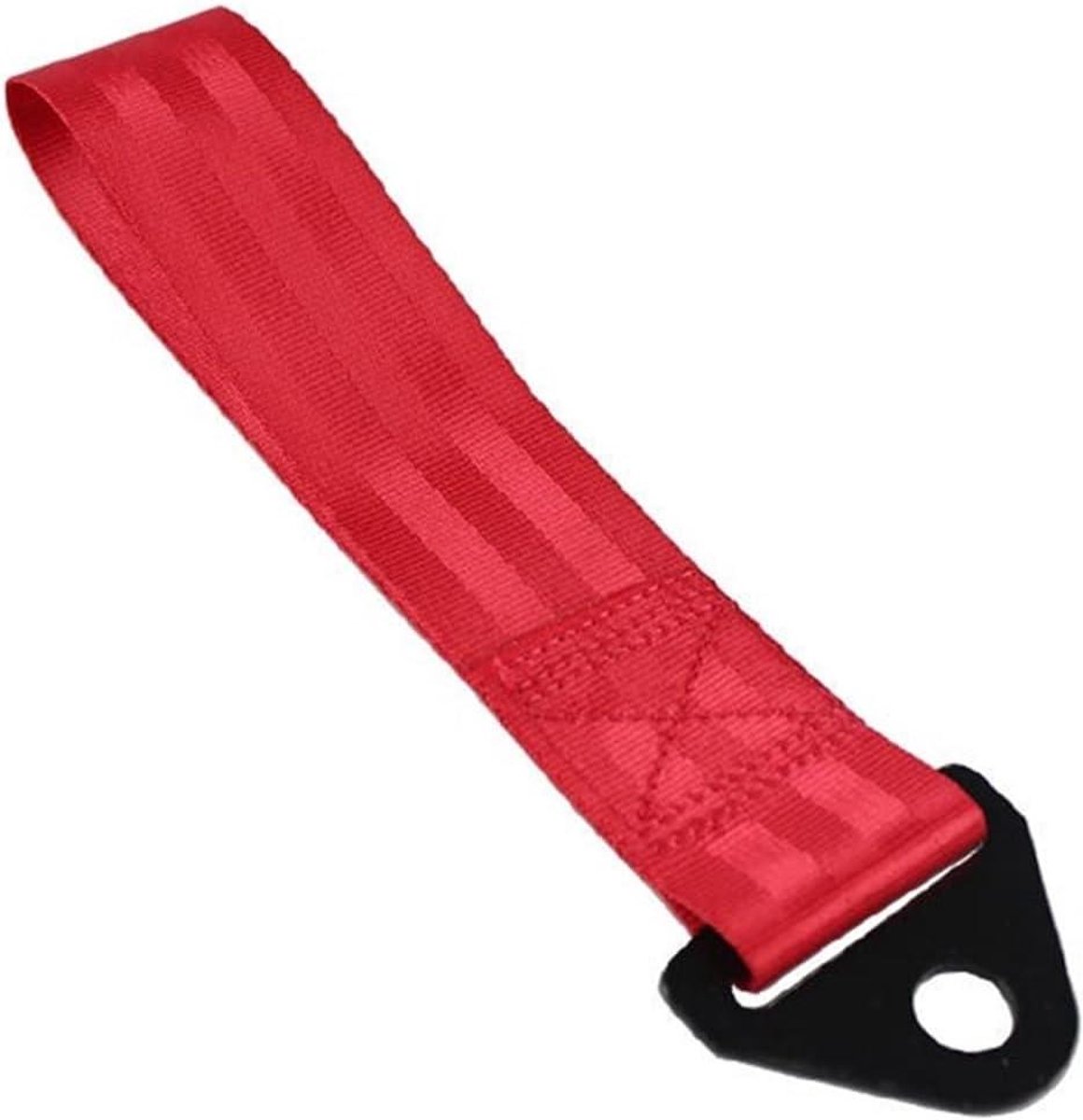 Sleepkabel Nylon - Trekband Racing - Auto Transport - Robuust Weerbestendig - 28 cm Lengte - Rood