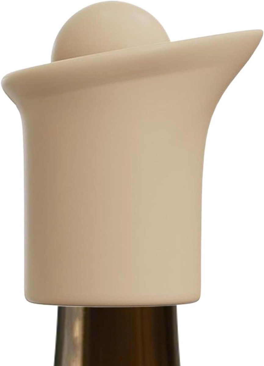Flessenstoppers - Dop voor drank - Drank bewaren - Lekvrij ontwerp - 5.6 x 5.2 cm - Champagne