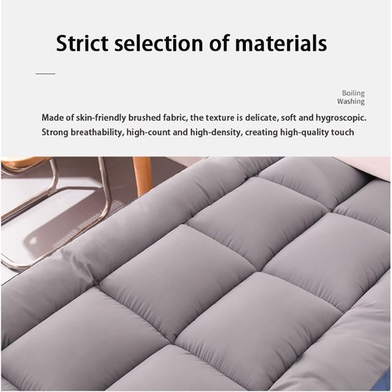 Japanse Matras - Vouwbare Vloer - Kamperen en Reizen - 3-laags Structuur - 8 cm dik - F — afbeelding 5