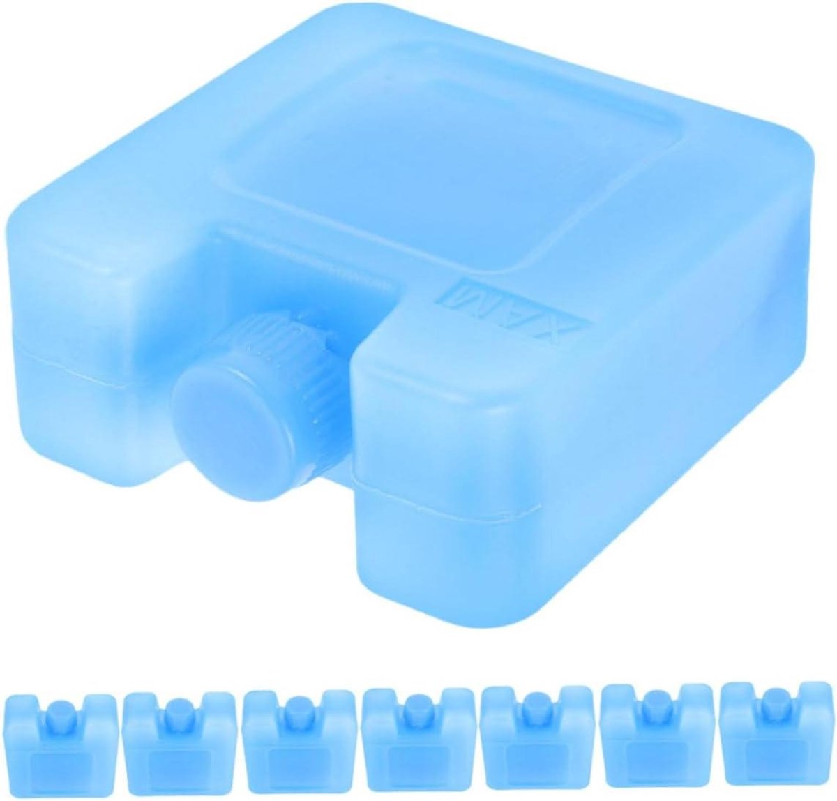Herbruikbare Koelelementen - Vriesblokken - Langdurige Koeling - Hoge Koelefficiëntie - 7x7x3 CM - Blauw