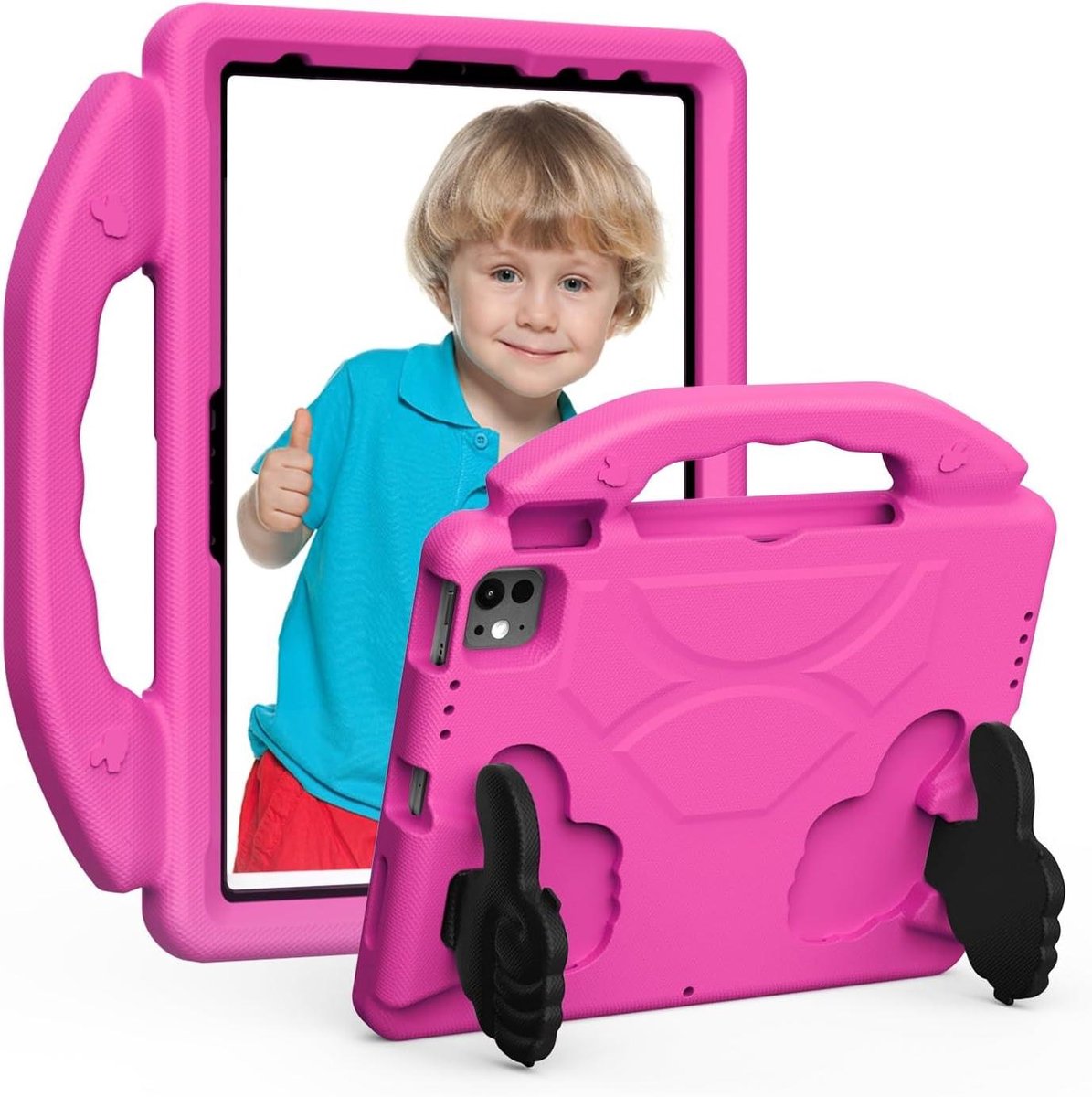 Tablethoes voor kinderen - Beschermhoes tablet - Avontuurlijke bescherming - Lichtgewicht EVA schuim - 11 Inch - Roze