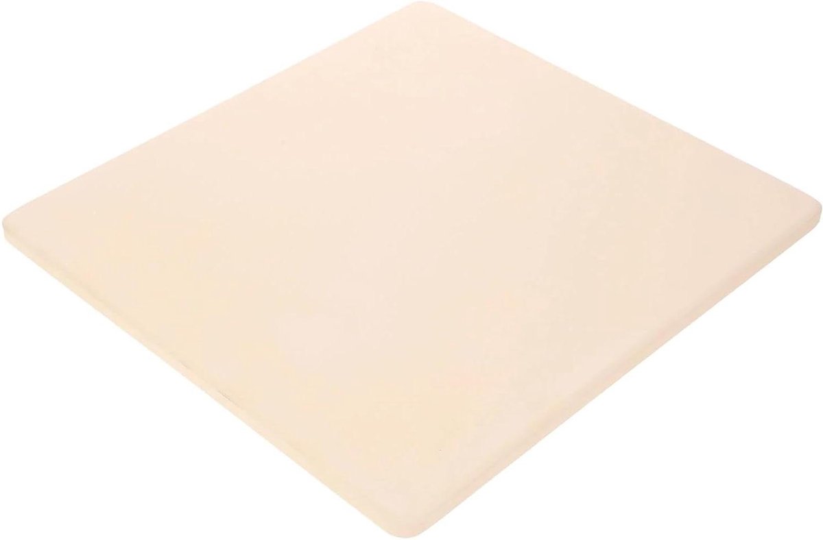 Pizzasteen Vierkant - Bakplaat Cordieriet - Pizza Bakken - Gelijkmatige Warmte - 28 cm - Bruin