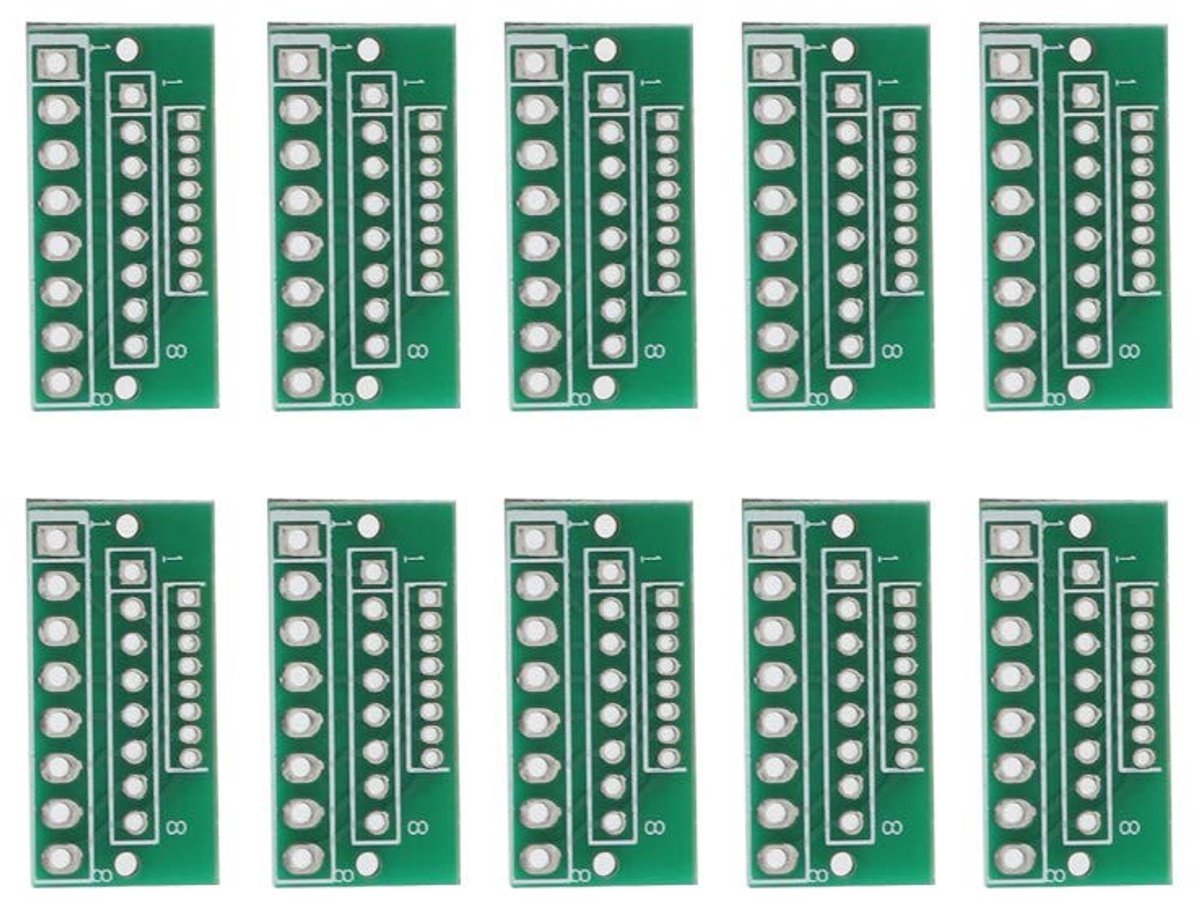 Cosensi - Dailygoods - 10 Stuks Draadloze Module Connectoren met Adapterbord