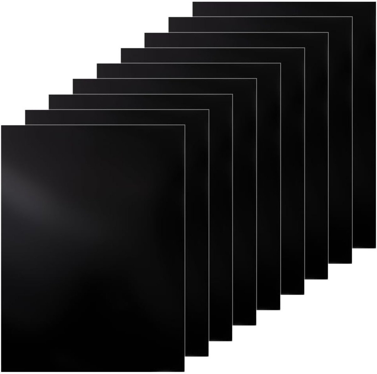10 Vellen Zwart Lasergraveer Testpapier A4, 280 x 210 mm, Dubbelzijdig voor Lasergraveren en Snijden, Geschikt voor Fiber Laser Markering en Graveermachines