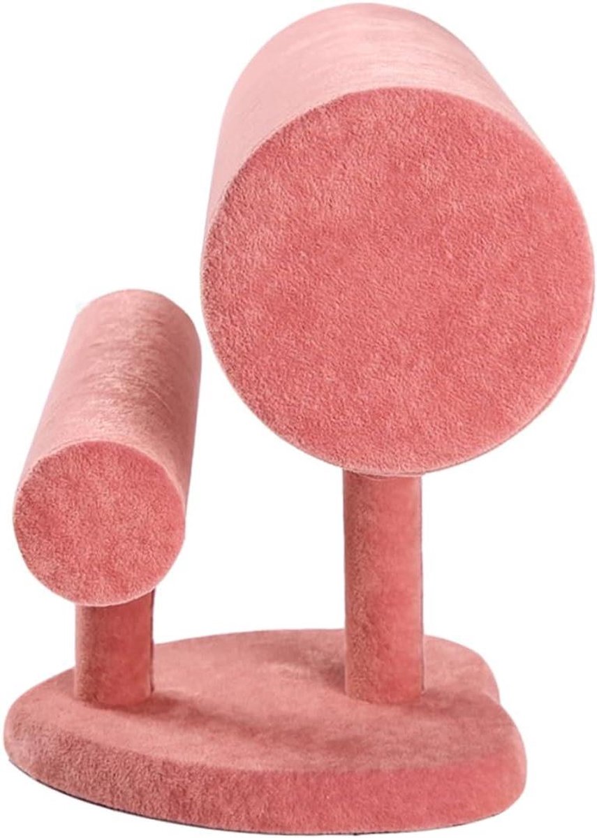 Displayrek Sieraden - Opberghouder Accessoires - Sieraden Organiseren - Stabiele T-bar - N.v.t. - Roze