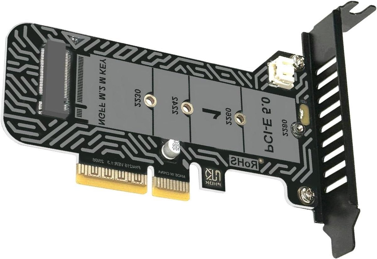 Uitbreidingskaart - USB Hub - Data Overdracht - 64 Gbps Snelheid - PCIe 5.0 - Zwart