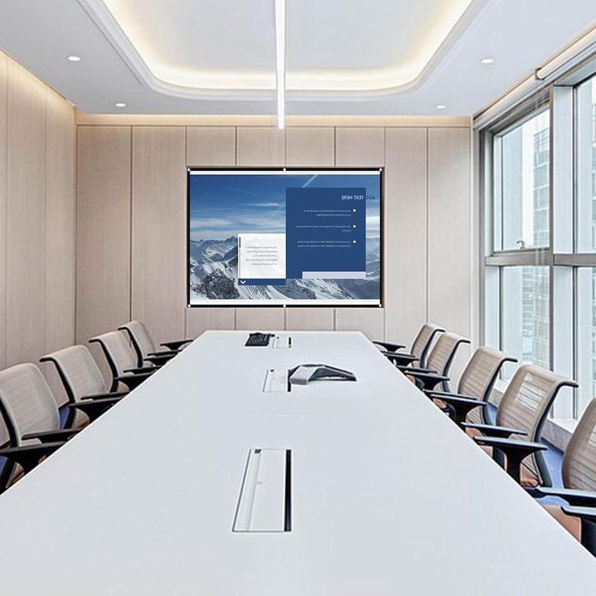 Projectiescherm - Filmscherm - Thuisbioscoop - Anti-licht 4K - 60 inch - Veelkleurig