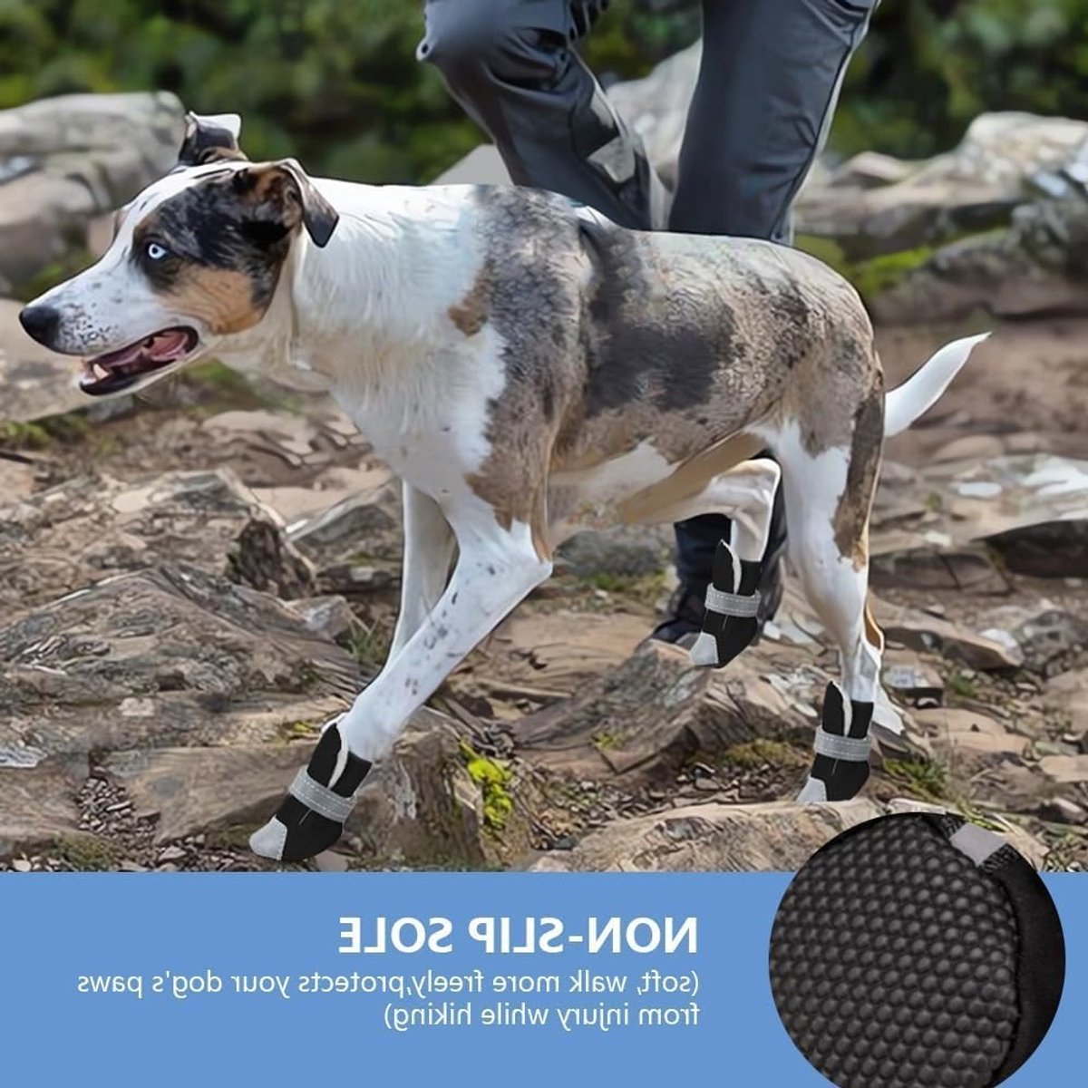 Ademende Honden Schoenen met Antislip, Reflecterende Bandjes en Duurzame Oxford Zolen voor Pootbescherming - Geschikt voor Kleine, Middelgrote en Grote Honden